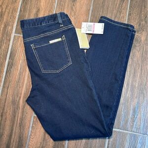 NWT Michael Kors Indigo Stretch Cotton Skinny Leg Jeans Sz 10 $110